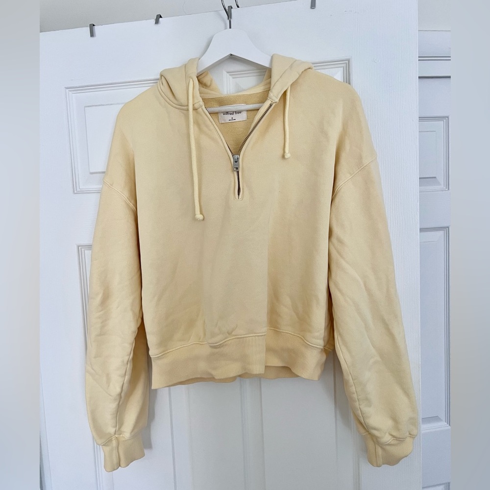 Wilfred Free yellow hoodie